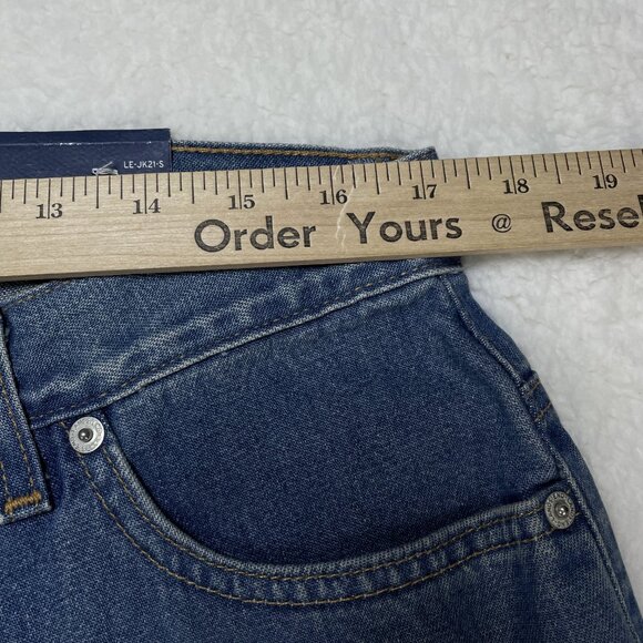 Lands' End Jeans Womens Sz 14 Blue Capri Wide Leg High Rise Waist 34x24 NWT - Picture 6 of 14